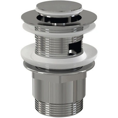 Alcadrain výpust umyvadlová click/clack 5/4",celokovová, s přepadem, malá zátka, chrom A39 – Zboží Dáma