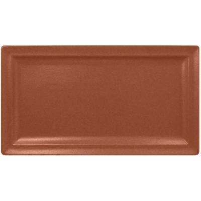 RAK Porcelain Talíř obdélný 38 x 21 cm hnědá RAK-NFCLRP38BW
