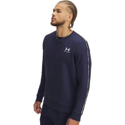 Under Armour Icon Fleece Crew Taping 1389357-410 modrá