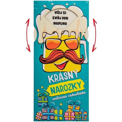 Mediabox Dárková interaktivní krásné narozeniny 100 g - pivo