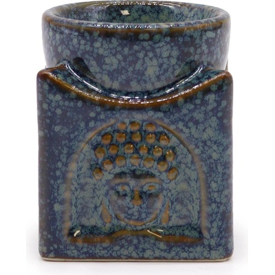 AWM Štvorcová Budha Aroma Lampa Modrá