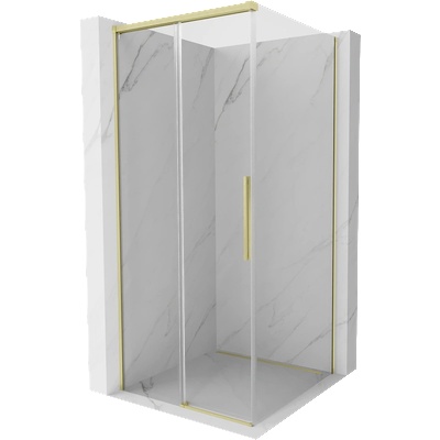 Mexen Rox плъзгаща се душ кабина 120 x 120 см, прозрачна, златиста - 8C2-120-120-50-00 (8C2-120-120-50-00)