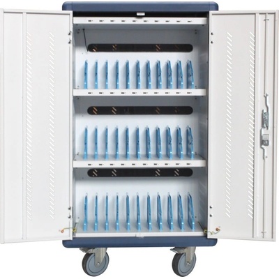 TECHLY I-CABINET-30DUTY Шкаф за зареждане за 30 таблета 30 USB порта 5V 30 AC контакта (I-CABINET-30DUTY)