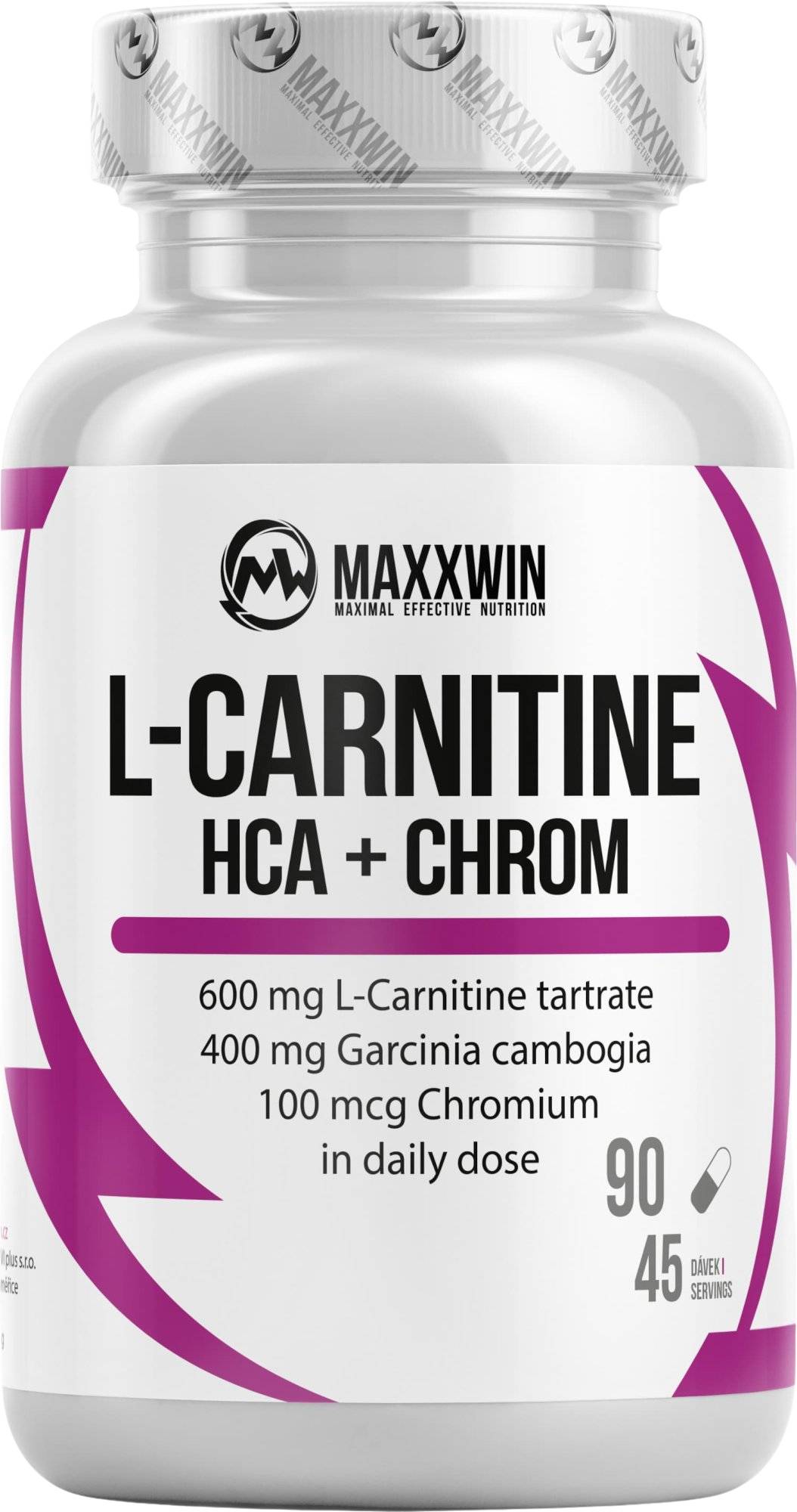 MaxxWin L-Carnitine HCA chrom 90 kapslí od 153 Kč