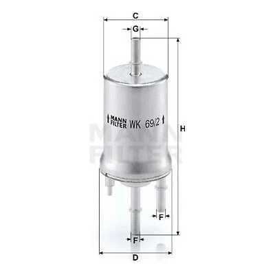 MANN-FILTER WK69/2 pro vozy AUDI;SEAT;SKODA;VW