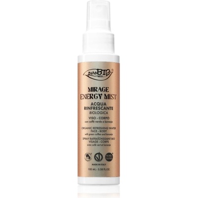 puroBIO Cosmetics Mirage Energy Mist освежаващ спрей за тяло за жени 100ml