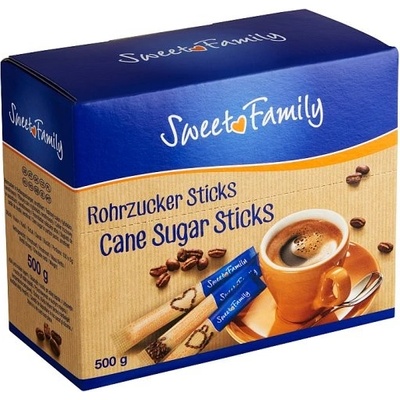 Sweet Family Trstinový cukor v tyčinkách nerafinovaný 100 x 5 g