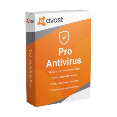Avast Pro Antivirus 3 lic. 12 mes.
