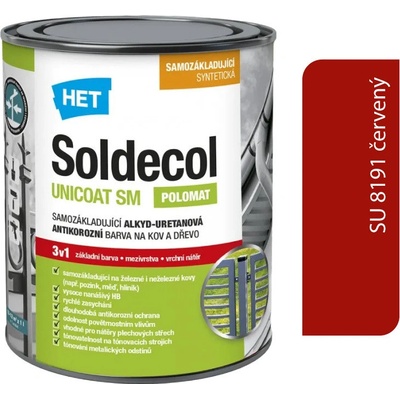 Het Soldecol Unicoat SM SU 8191 červený 2,5l