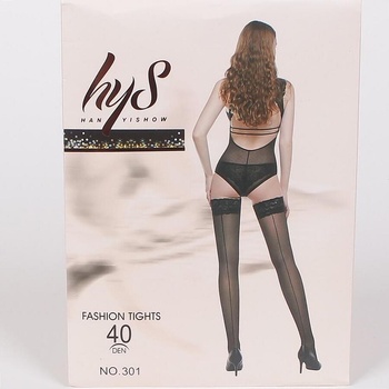 Image 1 of Силиконови 7/8 чорапи в бежово с дантела и ръб