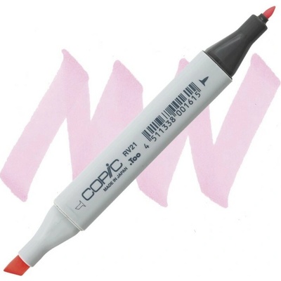 Lihová fixa COPIC Classic oboustranná Fine & Chisel, Light pink (RV21)
