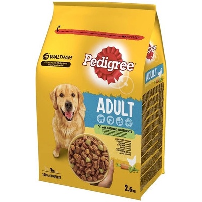 Pedigree Adult s kuřecím masem a zeleninou kompletní pro dospělé psy 3 x 2,6 kg