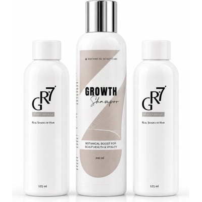 GR-7 Intenzivní kúra proti šedinám: GR-7 Tonikum 2 ks + výživný šampon Growth