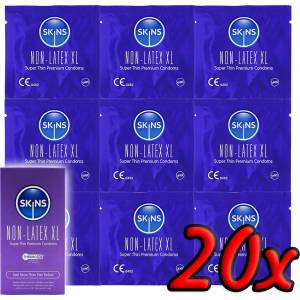 Skins Non-Latex XL Super Thin Premium Condoms 20 pack