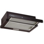 Pyramis Телескопичен абсорбатор за вграждане - 60 см, Pyramis BLACK GLASS (174030001)
