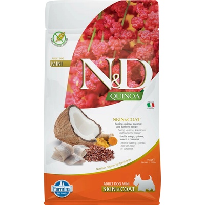 N&D Quinoa grain free Dog Skin & Coat Herring 0,8 kg