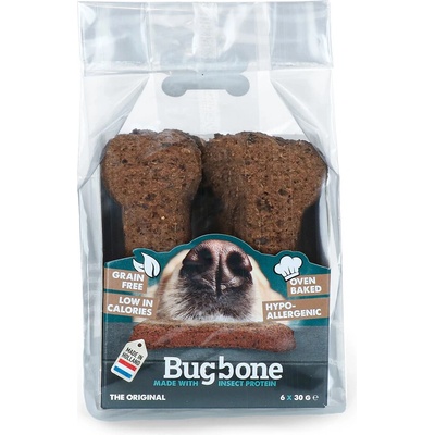 Bugbone Medium kosť s hmyzom 6x 30 g