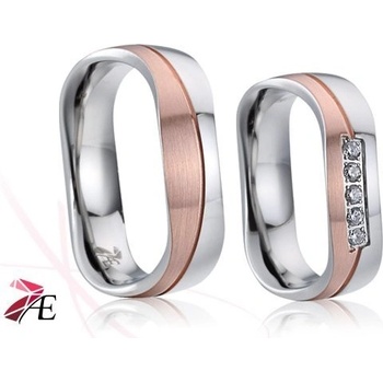 Goldpoint Ocelové snubní prsteny 021 Napoleon a Josefína