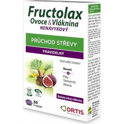 Fructolax Ovoce&vláknina 30 tablet