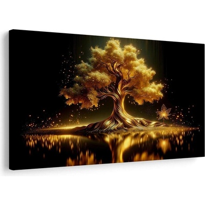 Obraz zářivý strom života v noci - 60x40