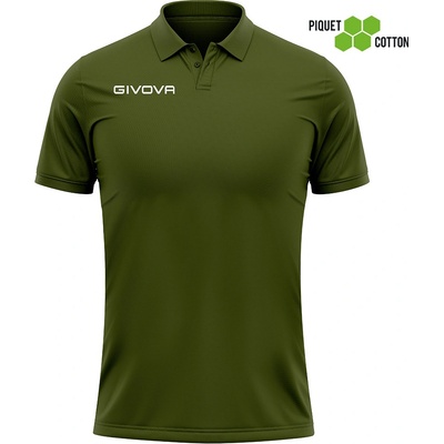 Givova polo triko polo Cotone Piquet Summer zelená