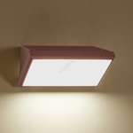 Brilagi - LED RGBW външно стенно осветително тяло TRIANGLE 1xE27/12W/230V кафяво IP65 (LEDBG3094)