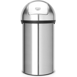 Brabantia Кошче за отпадъци PUSH BIN 60л, матова стомана, Brabantia (BRAB484520)
