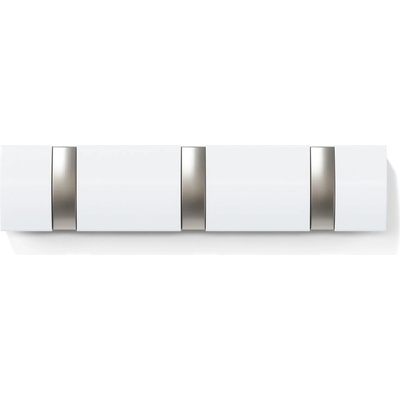 Umbra Бяла стенна закачалка от тополово дърво Flip - Umbra (318853-660)