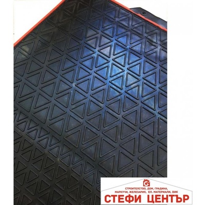 Paolo Гумени стелки универсални 2015-4бр/к-т - черни с червен кант (51624)