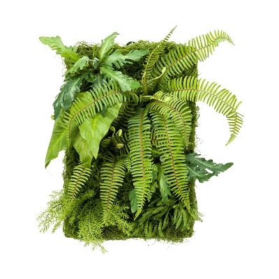 Umelá zelená stena Living wall mix green 60x40 cm