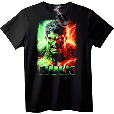 NOONEBRAND Тениска Hulk Разделен Дизайн - 4XL, Black