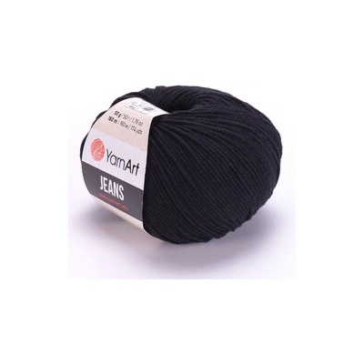 YarnArt Jeans 53 - černá – Zbozi.Blesk.cz