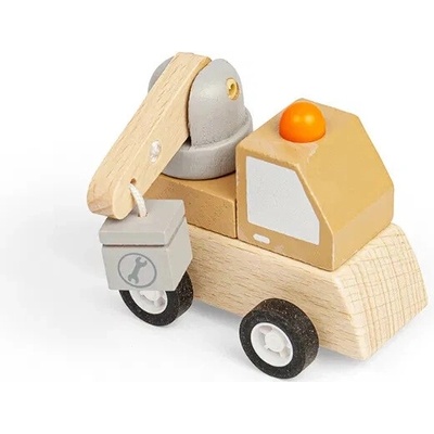 Bigjigs Toys Rozťahovacie stavebné auto žeriav