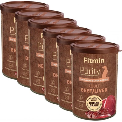 Fitmin Dog Purity Beef Liver 6 x 400 g