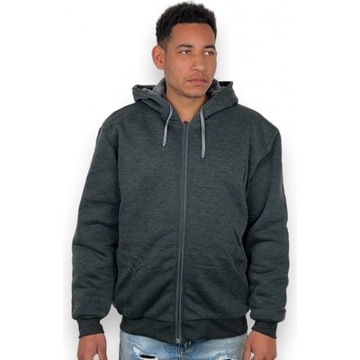 Henxing pánská nadměrná zateplená mikina Honza černá – Zboží Dáma