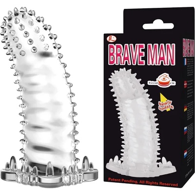 Пенис ръкав за смели мъже, 14см. - Brave Man Sleeve (DEBRA00611)