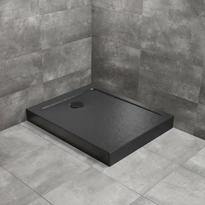 Radaway Doros F Compact Stone правоъгълно душ корито 120x80 см черен акрил (SDRFP1280-05-54S)