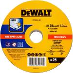 DEWALT Комплект режещи дискове от неръждаема стомана DeWalt 125 мм, 25 броя DT20594 (DT20594)