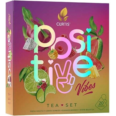 CURTIS Positive Vibes 20 pyramid kolekce čajů 34 g