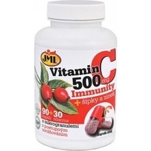 JML Vitamín C-500 mg Immunity + šípky a Zinok 90 +30 kapsúl