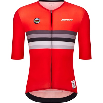 Santini Фланелка с къс ръкав за колоездене Santini UCI World Champion Jersey Cycling jersey - Switzerland - размер XS (056-3881-0810)