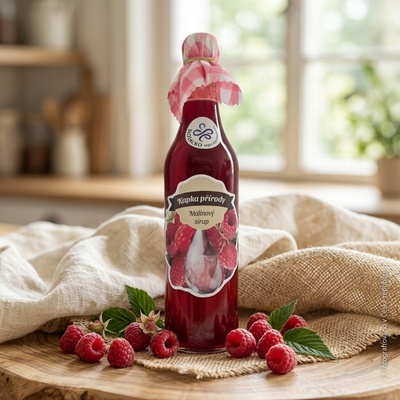 Kapka Přírody Malinový sirup 0,2 l