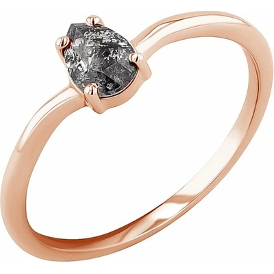 Eppi Zásnubní prsten s pear salt and pepper diamantem Roisin R46231