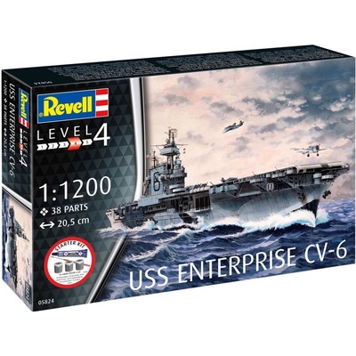 Revell USS Enterprise CV-6 Letadlová loď stavebnice 1:1200
