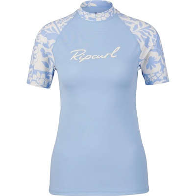 Rip Curl Дамска плажна тениска от ликра Rip Curl Women's Pacific Coast UPF S/S Rashvest Lycra - Sky Blue (150-5984-0114)