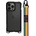 SwitchEasy Odyssey Rainbow Case - удароустойчив хибриден кейс с връзка и карабинер за iPhone 13 Pro (черен)