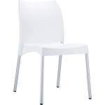RFG Трапезен стол RFG Vito, до 120kg, полипропилен, алуминиева база, бял (049 VITA/WHITE)