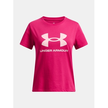 Under Armour UA BIG LOGO SS Тениска за момичета Under Armour | Rozov | Момичешки | 160