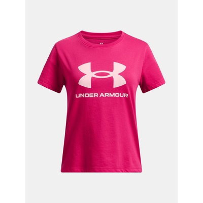 Under Armour UA BIG LOGO SS Тениска за момичета Under Armour | Rozov | Момичешки | 160