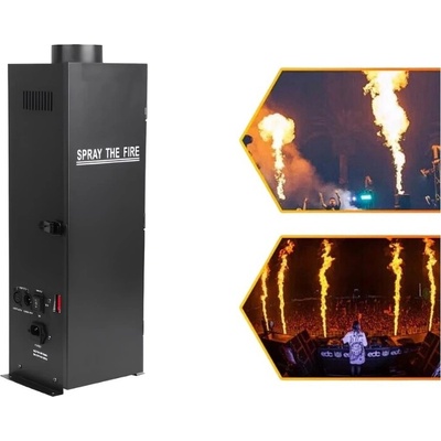 Fotověci Výrobník Ohně Flamethrower Plamenomet Stage Projektor 200W Fire Spray Machine DJ Party DMX512 + Možnost Náplně